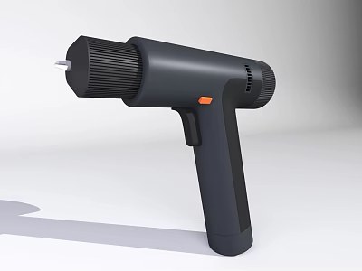 Industrial Equipment Handheld Tool With Black Design Orange Button And Ergonomic Handle 3d model