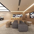 Changan Qiyuan Car Showroom Interior With Displayed Vehicles And Modern Lighting