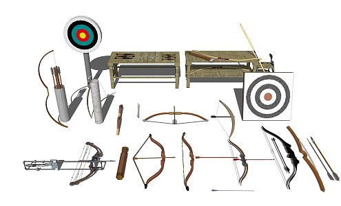 Modern Bow and Arrow 3d model