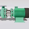 Industrial Centrifugal Pump With Green Motor And Stainless Steel Components