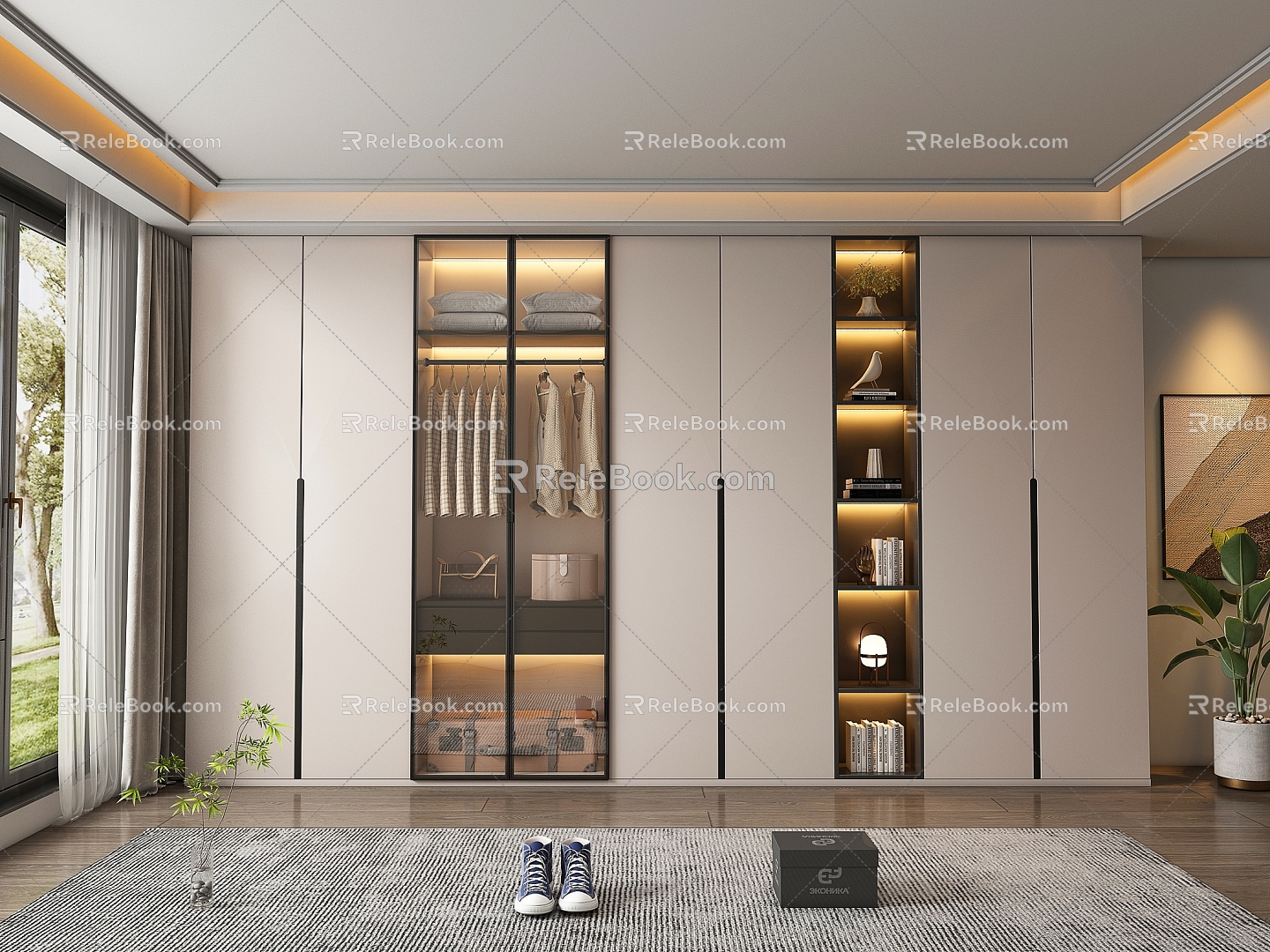 Modern wardrobe 3d model