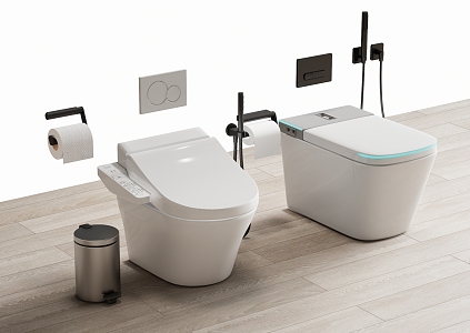 Smart toilet 3d model