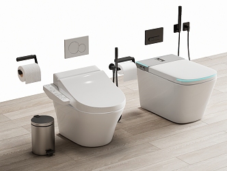 Smart toilet 3d model