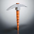 Modern cross draft pickaxe 3d model