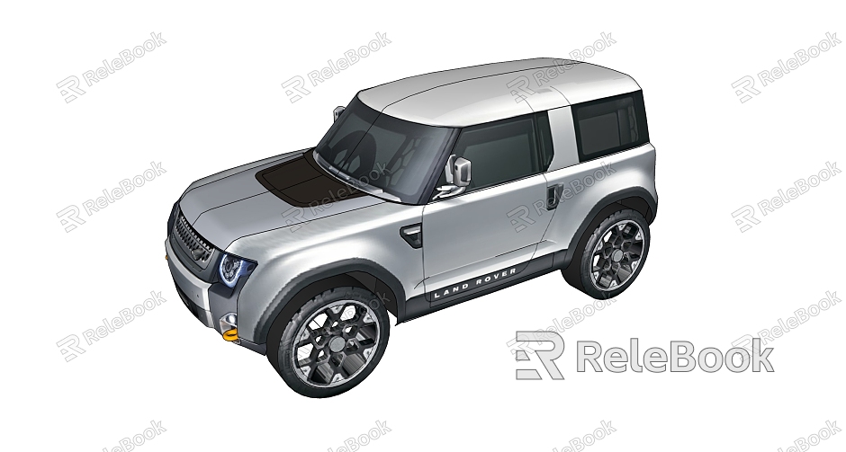 White Land Rover Off-Road model