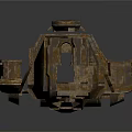 3D Model Of Large Water Vessel With Detailed Metallic Structure And Modular Components