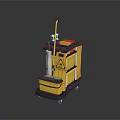 Modern cleaning car push cleaning car 3d model