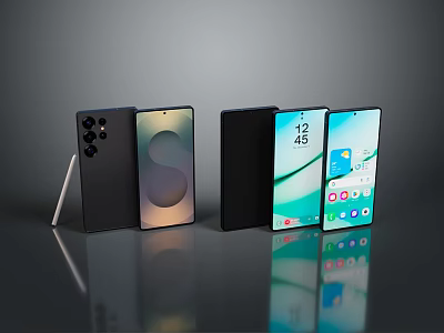 Latest Touchscreen Computers With Multiple Designs Stylus Camera Modules And Display Features 3d model