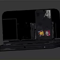Portable Foldable Gaming Console With Dual Screens And Game Cartridge