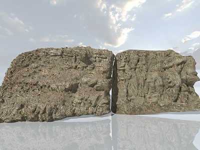 Mountain sandstone cliff sand stone cliff rock wall weathered mountain rock stone karst shaped mountain wall 3d model