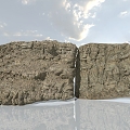 Mountain sandstone cliff sand stone cliff rock wall weathered mountain rock stone karst shaped mountain wall 3d model