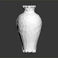 White Sculpture Carving Vases With Various Textures Shapes Spiral Patterns Petal Edges And Reflections