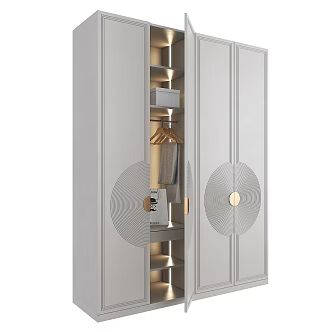 Modern Storage Cabinet Accessories Wardrobe Closet Cupboard 3d model