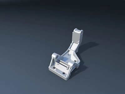 Desk Metal Bracket With Silver Surface And Stable Support Structure 3d model