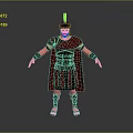 3D Render Of Roman Legionary In Traditional Armor With Red Cape And Plumed Helmet