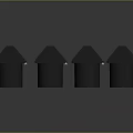 Traffic Lights With Red Yellow Green Illuminated Signals In Row