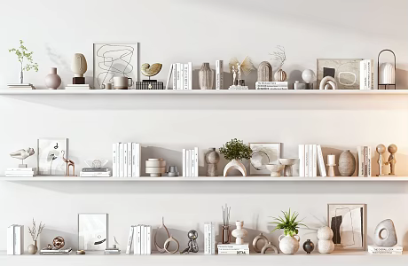 Furnishings ornaments combination 3d model