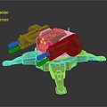 laser tower turret turntable sci-fi tower defense game tower defense sci-fi turret game turret game turret 3d model