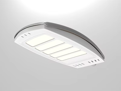 Modern Outdoor Light With Curved Design And Multiple LED Panels For Bright Illumination 3d model