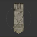 Modern White Layered Geometric Decorative Sculpture Ornament With Unique Design And Base