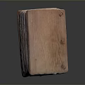 Rustic Wooden Storage Box With Decorative Metal Clasps And Natural Texture For Home Use