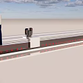 A device for adding holes on a flat surface on a furniture blank. 3d model