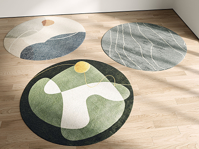 Modern Round Carpet Children Round Carpet model