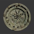 Decorative Bowl Sculpture With Tree Shaped Center And Small Animal Figures