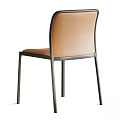 Modern Dining Chairs With Leather Seats Metal Frames And Beige Brown Upholstery Designs