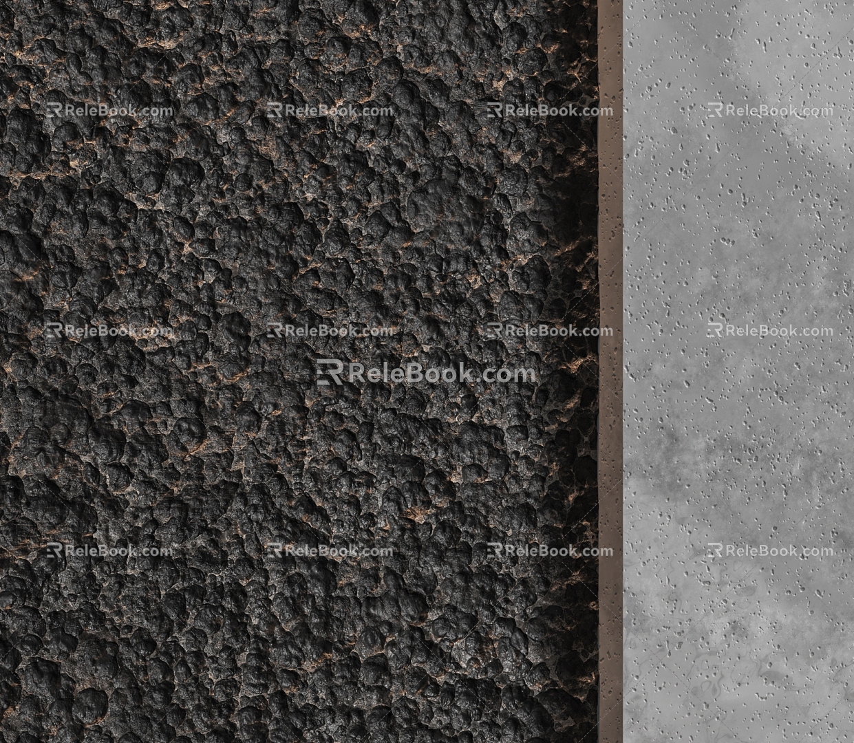 Volcanic rock background wall Volcanic stone background wall rubble background wall 3d model