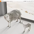White Reptile And Juvenile Standing By Window With Snowy View Outside