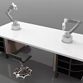 Modern experiment table mechanical arm experiment table 3d model