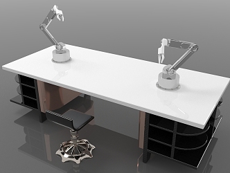 Modern experiment table mechanical arm experiment table 3d model