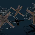 Public Safety Facility Equipped With Barbed Wire And Metal Frames For Protection