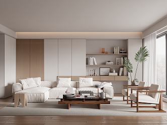 modern living room 3d model