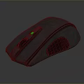 Ergonomic Wireless Computer Mouse With Green LED Indicator And Comfortable Grip