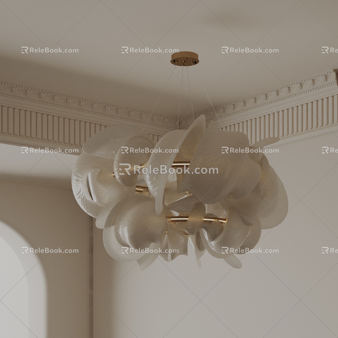 Modern chandelier 3d model