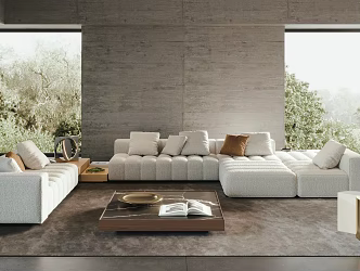 Modern Sofa Coffee Table Combination Sofa Coffee Table 3d model