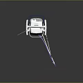 Mobile Medical Ventilator With Digital Display Screen Flexible Tubing And Monitoring Functions