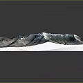 3D Terrain Model Showcasing Mountain Ranges And Detailed Topographic Landform Features