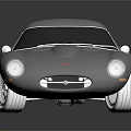 Silver Sleek Sports Car With Shiny Exterior On Dark Background