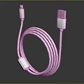 Modern data line wire connection line fast charging line 3d model