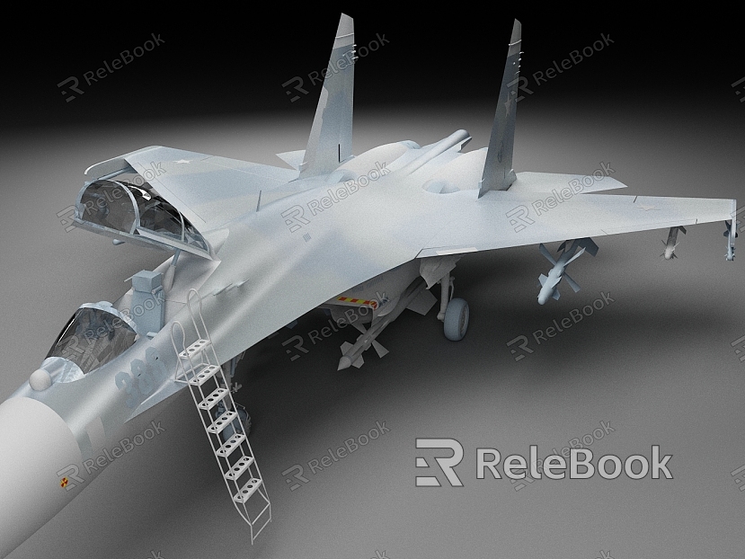 Su-27 Fighter Russian Fighter Aircraft model