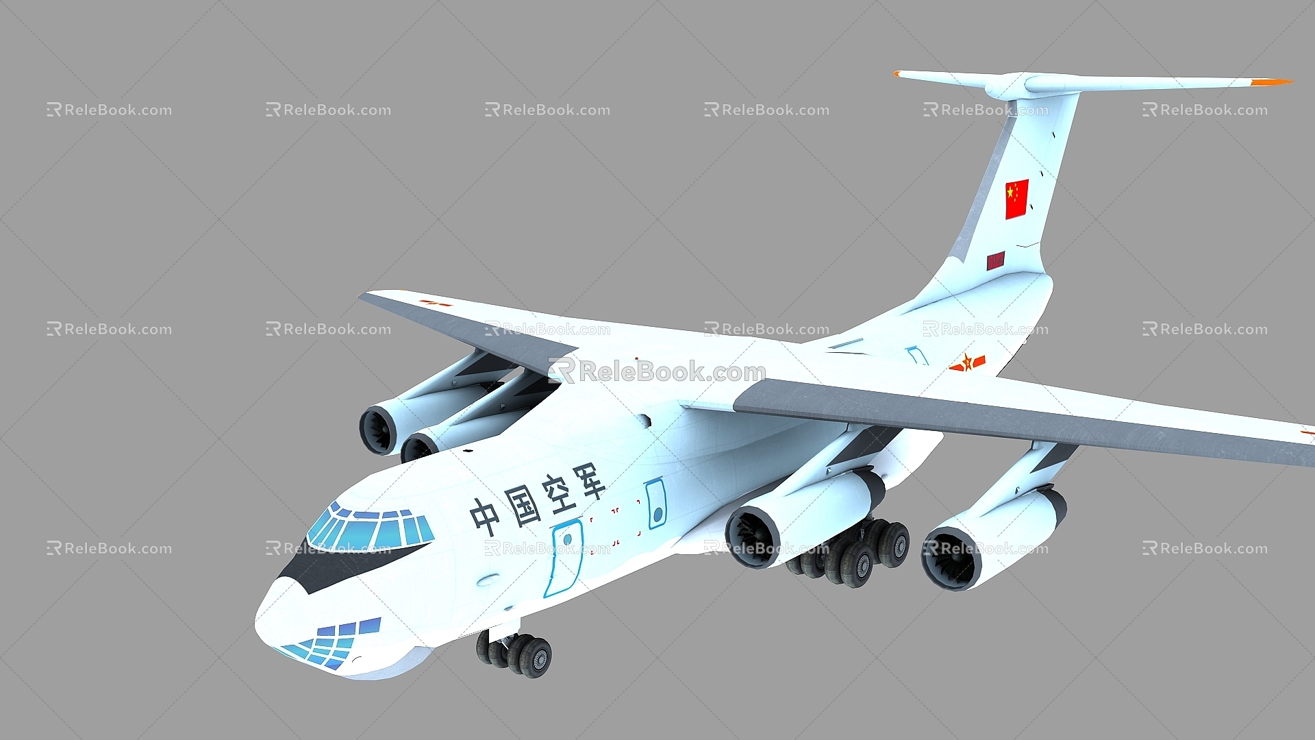 Il 76 transport aircraft Il 76 IL76 transport aircraft large transport aircraft China transport aircraft 3d model