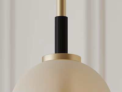 Modern Wall Lamp With Gold Metal Body Black Accent And White Frosted Glass Shade 3d model