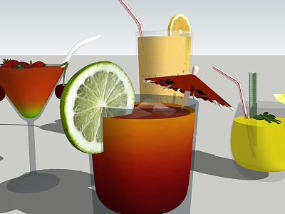 Modern Beverage Juice model