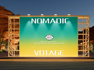 Camp sign-in wall welcome to take photos of beautiful Chen wall background landscaping beautiful Chen outdoor beautiful Chen stage 3d model