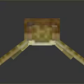 Pixel Art Reptile Turtle Character With Block Design And Yellow Shell