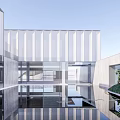Modern Sales Office Building Simple Sales Department Club 3d model