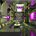Modern KTV Interior Design With Neon Lighting Comfortable Seating And Large Screens